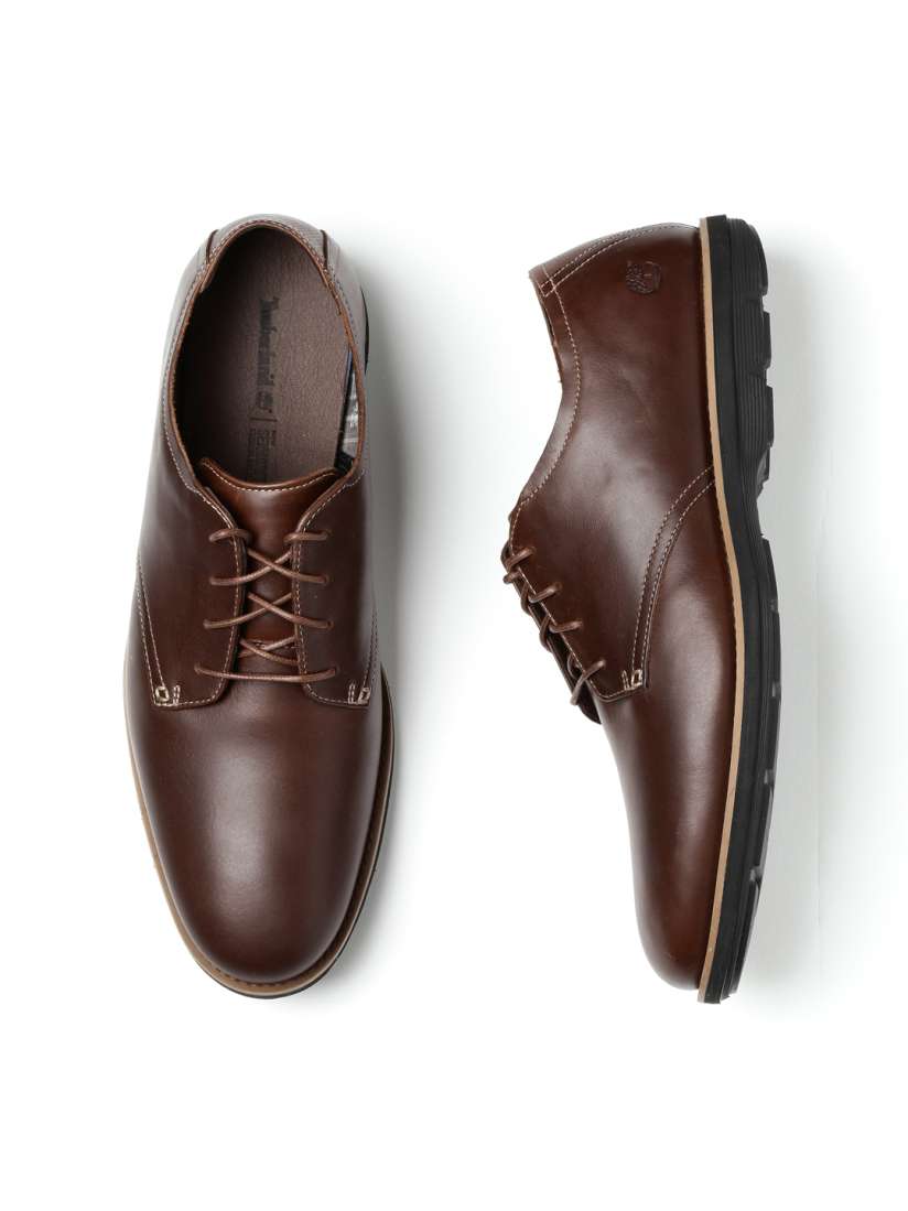 Buy Timberland Men Brown Leather Derby Formal Shoes Casual Shoes for Men 1264891 Myntra