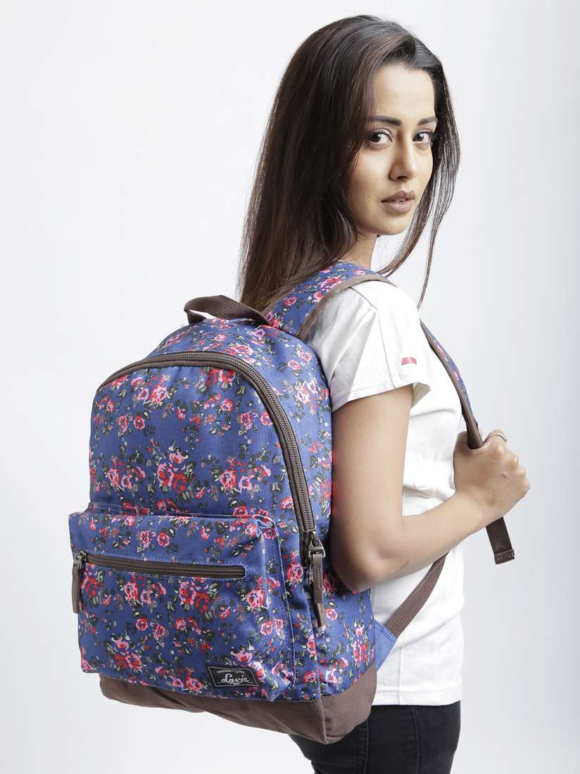 Buy Lavie Women Navy Floral Print Backpack Backpacks for Women 1265223 Myntra