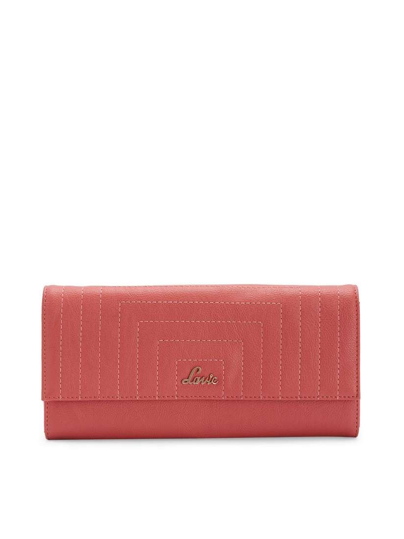 Buy Lavie Women Coral Pink Solid Two Fold Wallet Wallets for Women 12665676 Myntra
