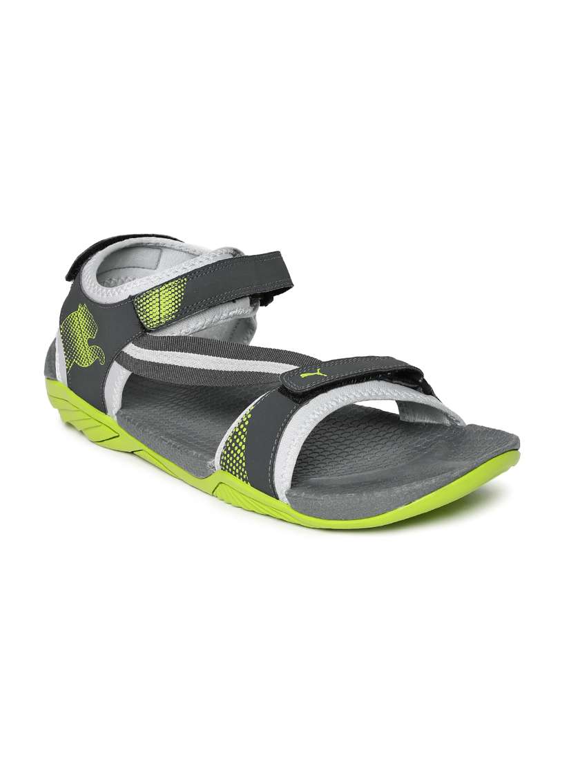 Buy PUMA Men Grey Neon Green K9 DP Sports Sandals Sandals for Men 1266717 Myntra