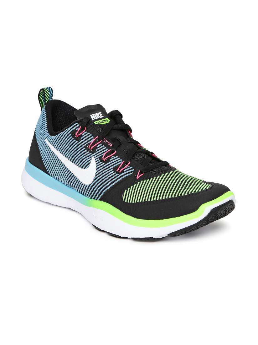 Buy Nike Men Black Green Free Train Versatility Training Shoes Sports Shoes for Men 1267337 Myntra