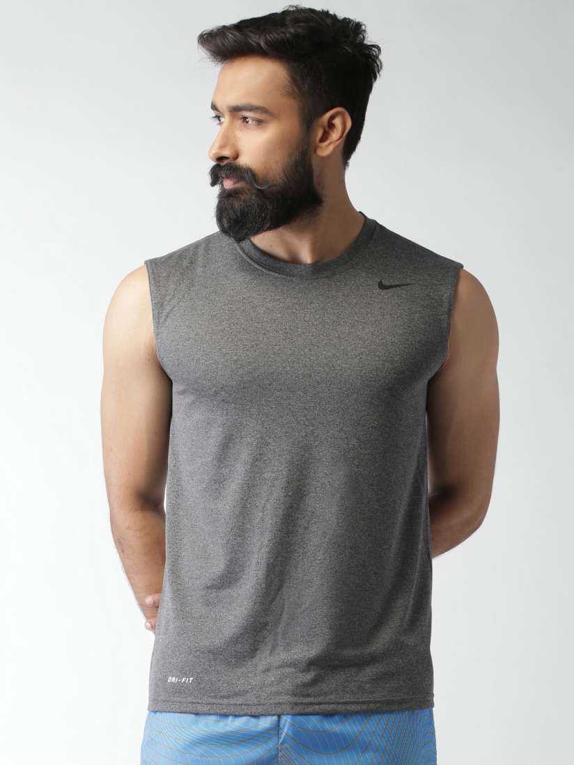 Buy Nike Grey Melange AS Legend 2.0 Sleeveless Training T shirt Tshirts for Men 1267514 Myntra