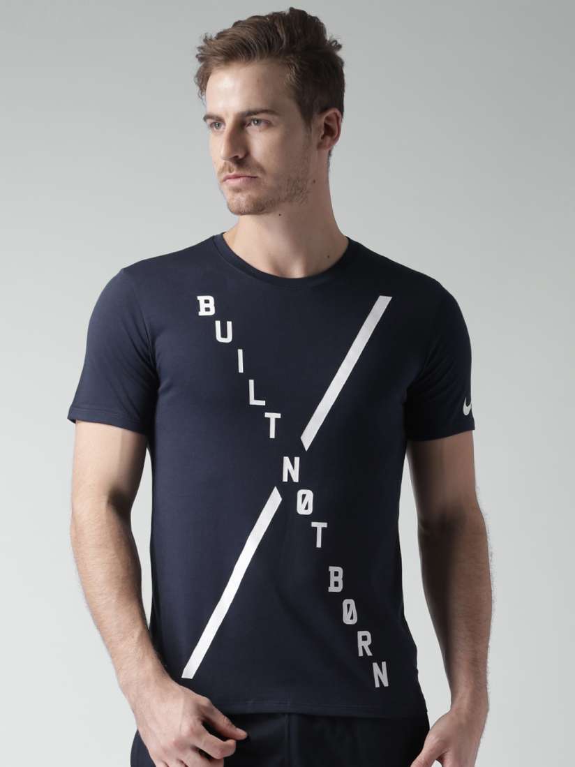 Buy Nike Navy Printed AS DFCT Built Not Born Training T shirt Tshirts for Men 1267582 Myntra