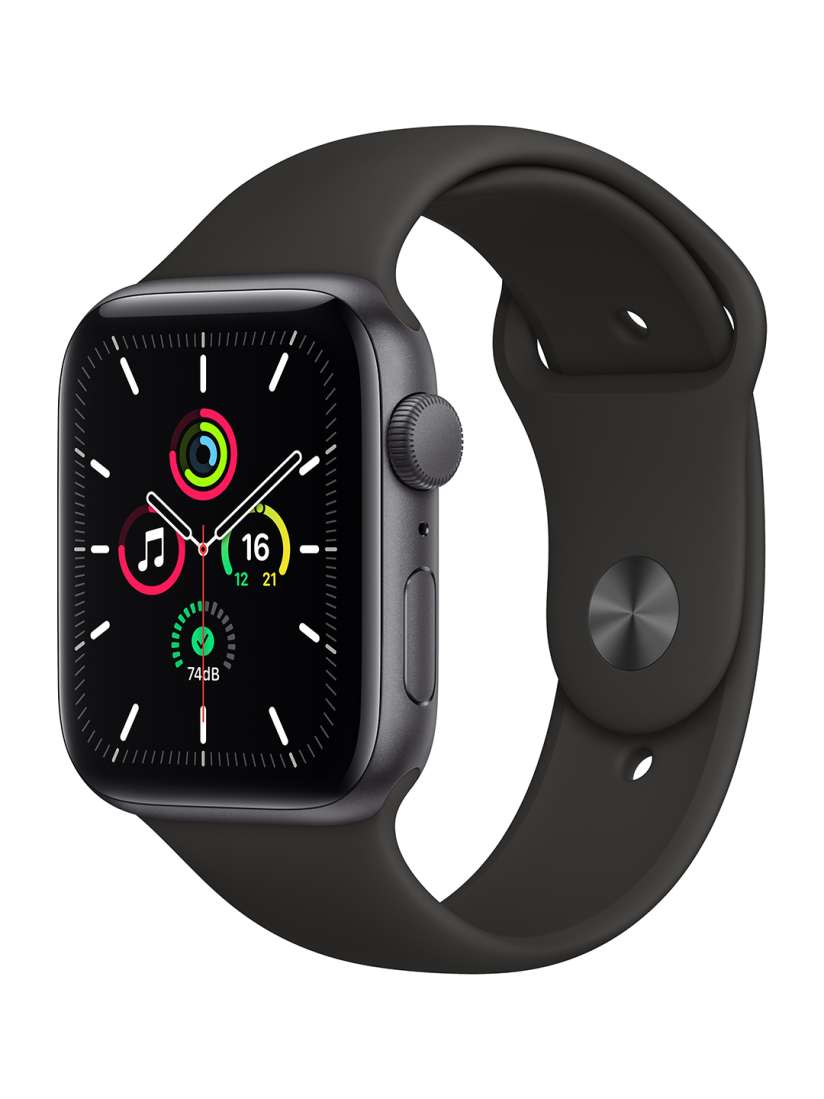 Buy Apple Unisex SE GPS 44mm Space Grey Aluminium Case with Black Sport Band Smart Watches for Unisex 12675908 Myntra