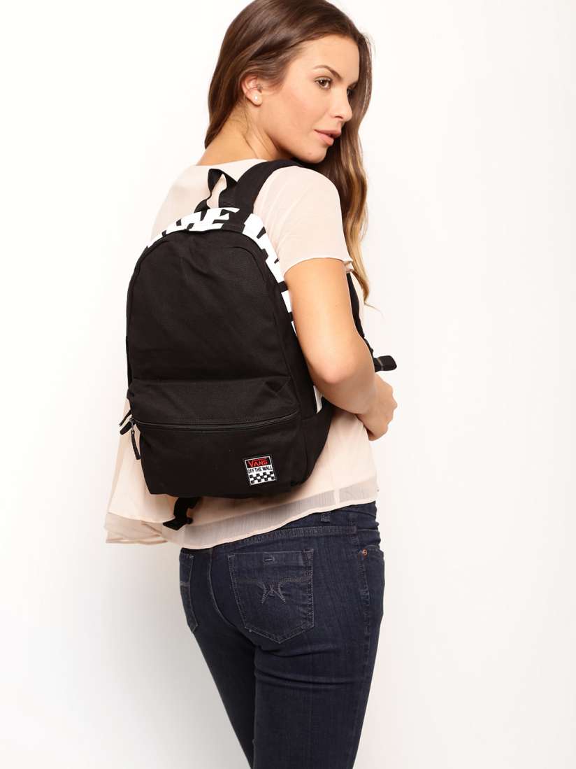 Buy Vans Women Black Backpack Backpacks for Women 1267622 Myntra