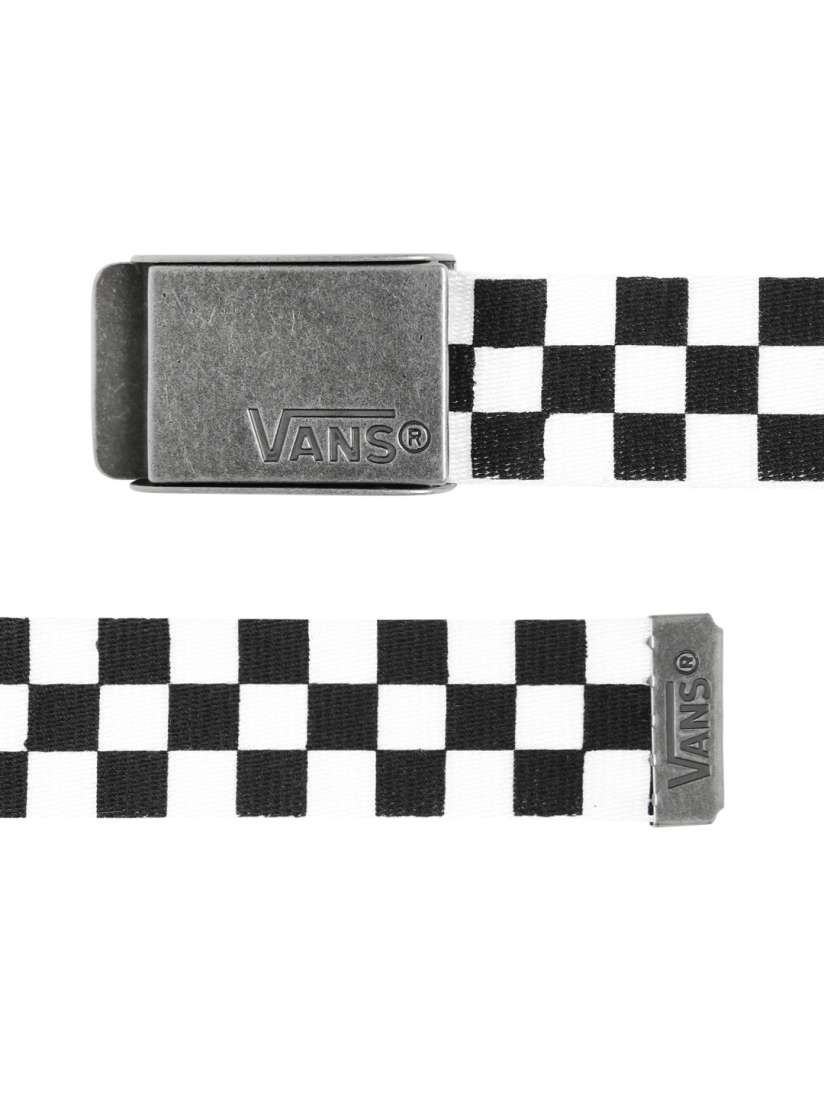 Vans black and white checkered belt outlet