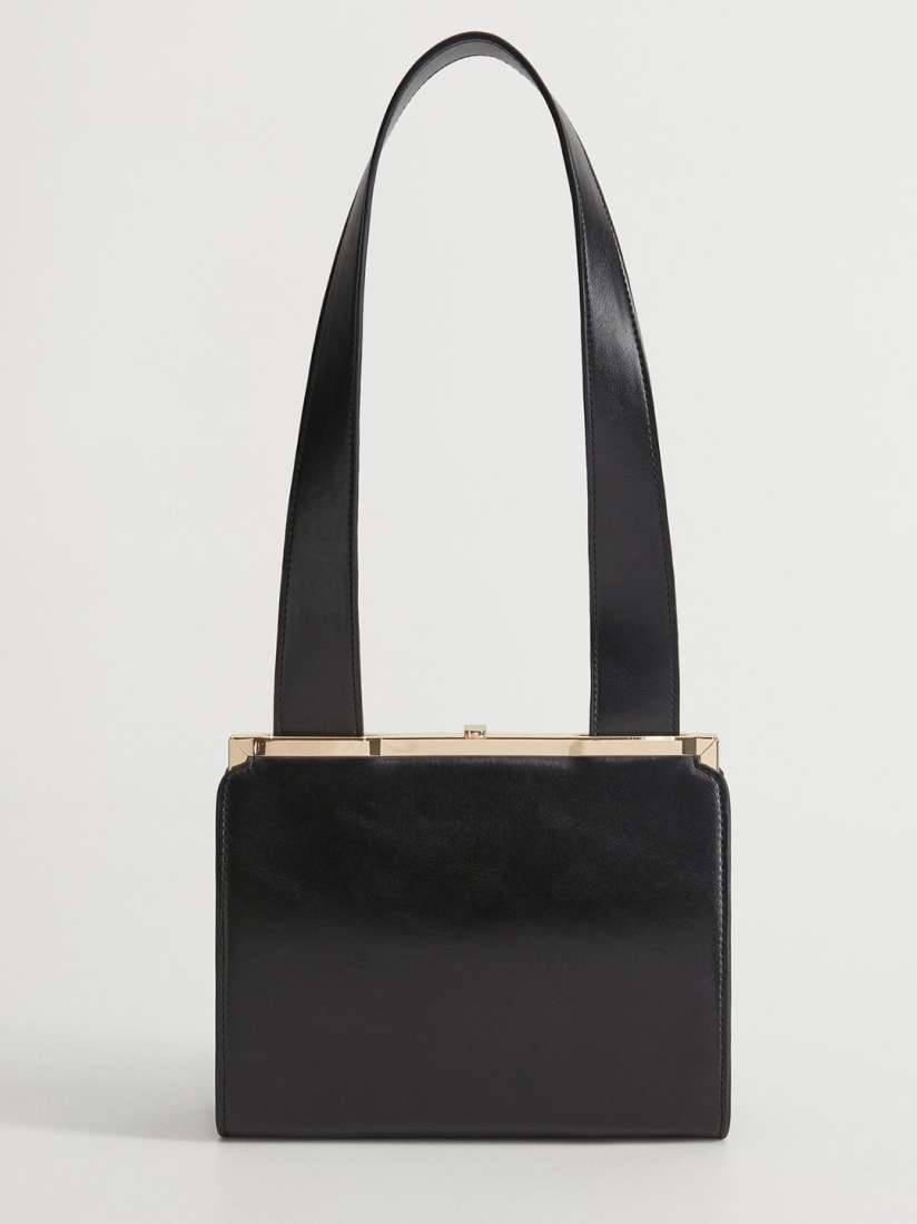 Buy MANGO Black Solid Shoulder Bag Handbags for Women 12676388 Myntra