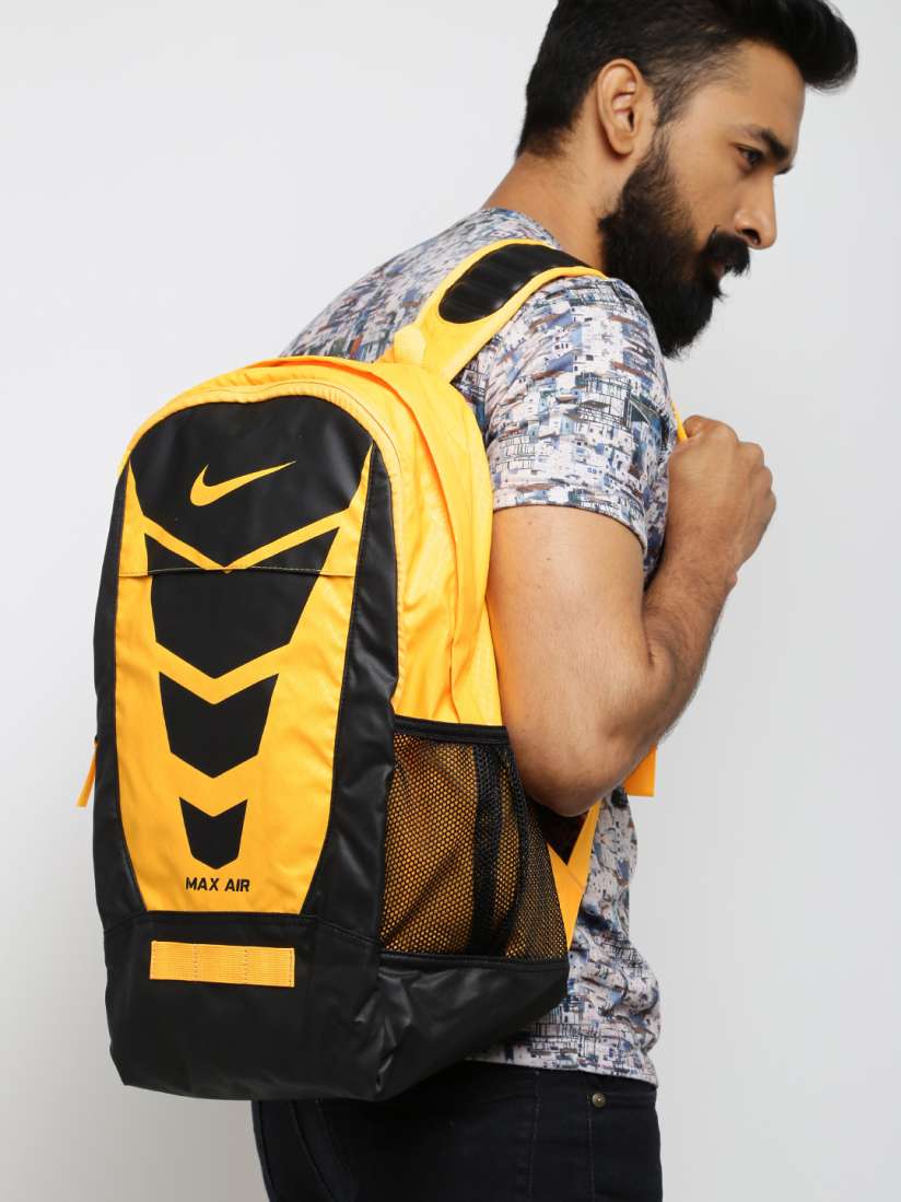 Buy Nike Men Orange Black Max Air Vapor Printed Backpack Backpacks for Men 1267682 Myntra