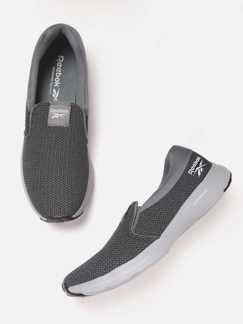 Buy Reebok Men Woven Design Stride Slip On Running Shoes Sports Shoes for Men 12680352 Myntra