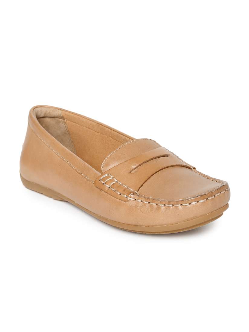 Buy Clarks Women Tan Brown Doraville Nest Leather Loafers Casual Shoes for Women 1268466 Myntra