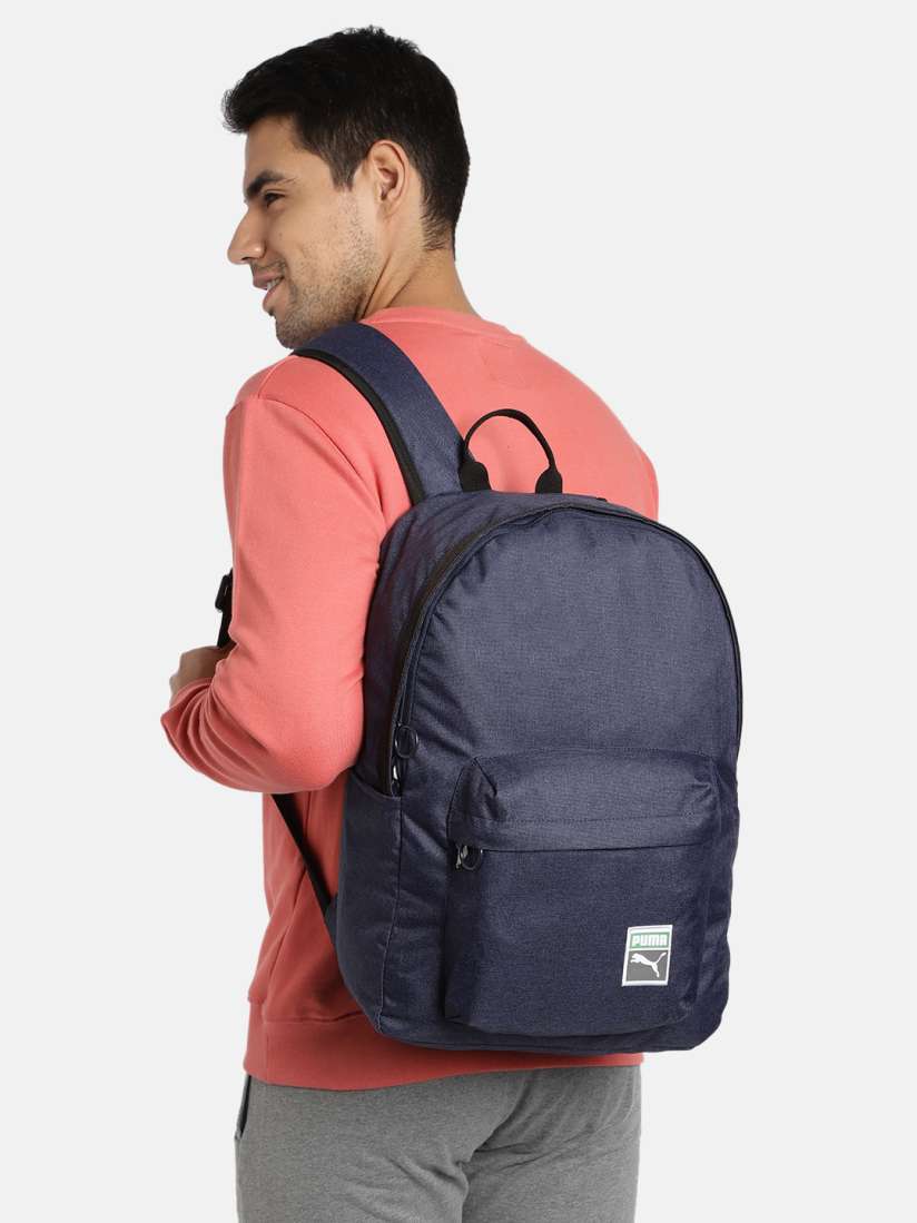 Buy Puma Unisex Navy Blue Solid Retro Backpack Backpacks for Unisex 12693690 Myntra
