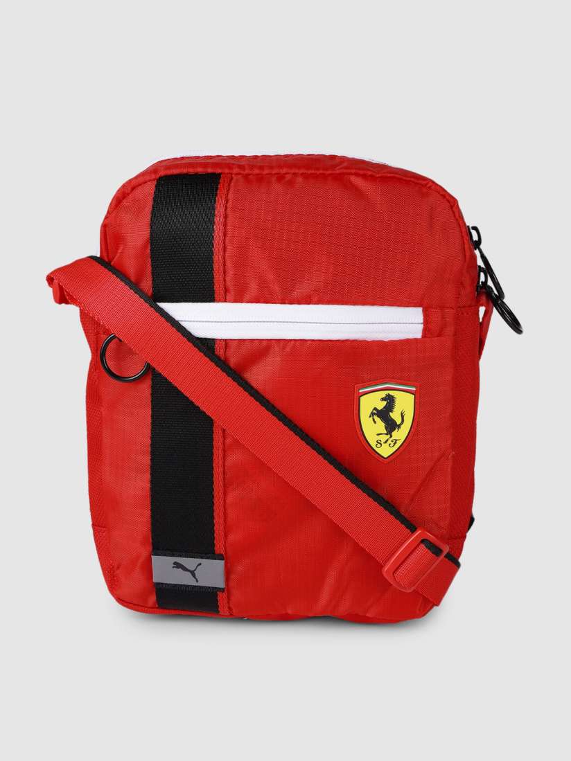 Buy Puma Unisex Red Self Design Ferrari Race Large Portable Shoulder Bag Handbags for Unisex 12693754 Myntra