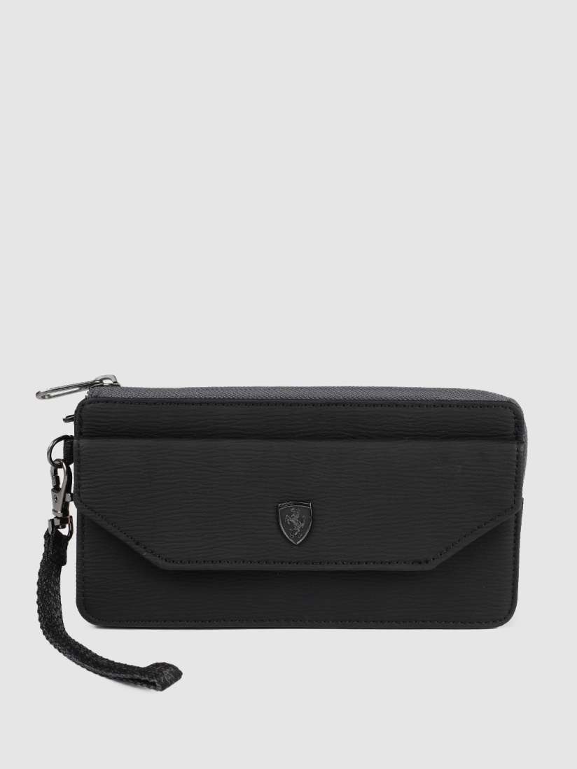 Buy Puma Women Black Solid Zip Around Wallet Wallets for Women 12693760 Myntra