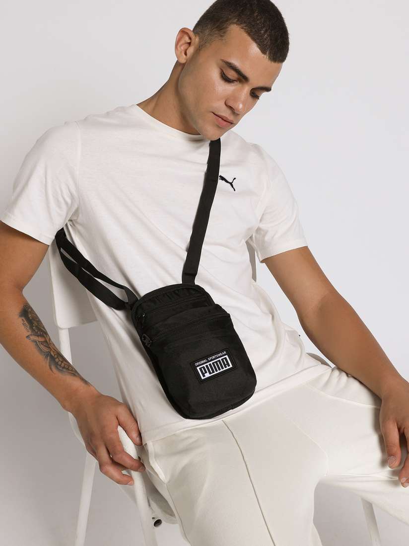 Buy Puma Black Printed Academy Sling Bag Handbags for Unisex 12693876 Myntra
