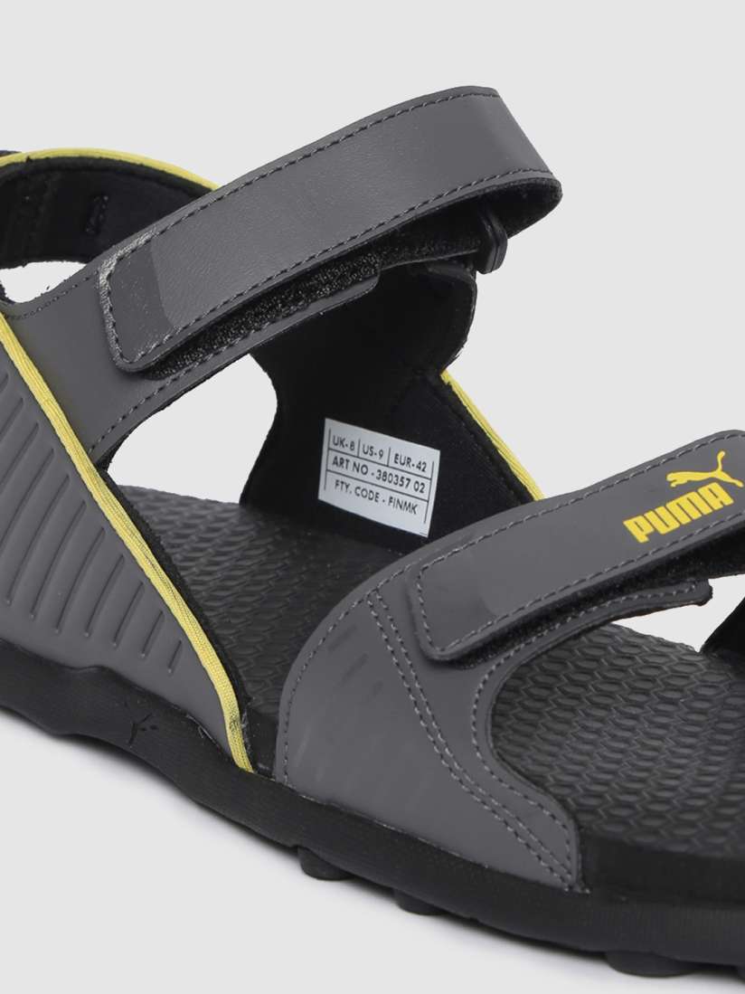 Puma grey sandals clearance