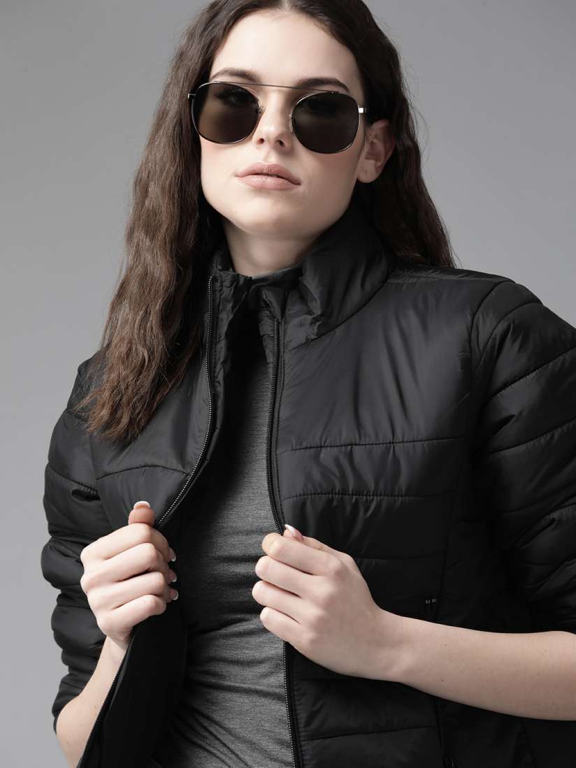 Black jacket myntra online