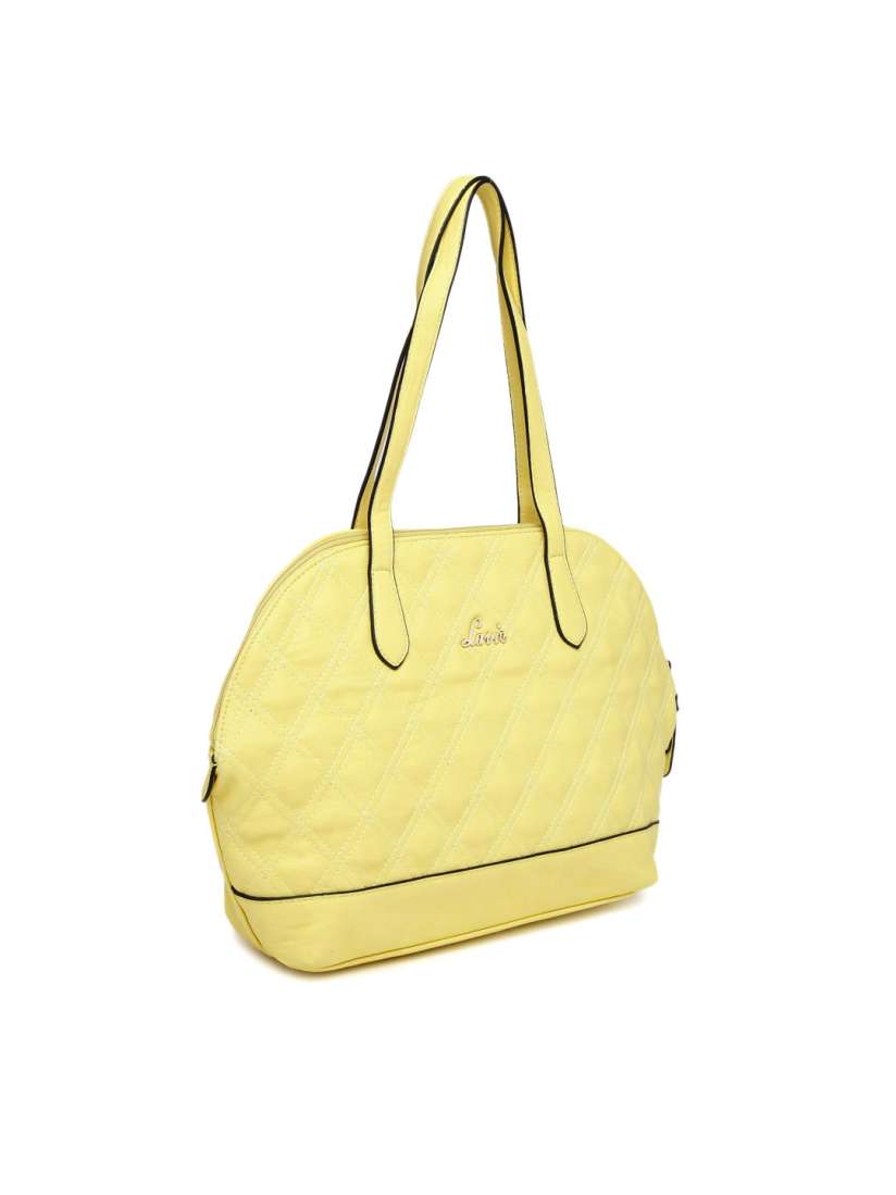 Yellow quilted bag on sale