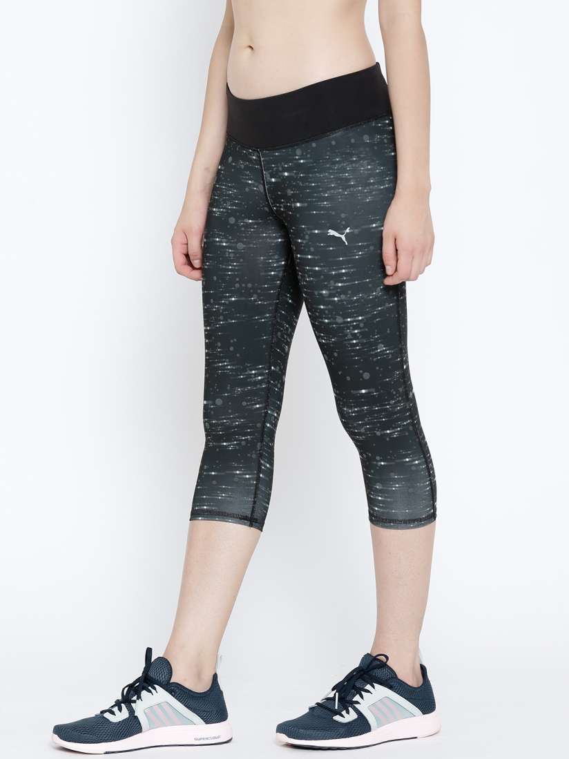 Buy PUMA Charcoal Grey Night Cat Printed Tights Tights for Women 1270271 Myntra