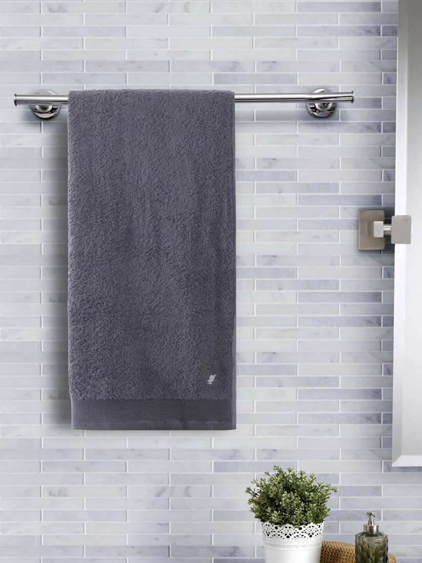 Buy MASPAR Unisex Grey Solid 550 GSM Large Bath Towel Bath Towels for Unisex 12705568 Myntra