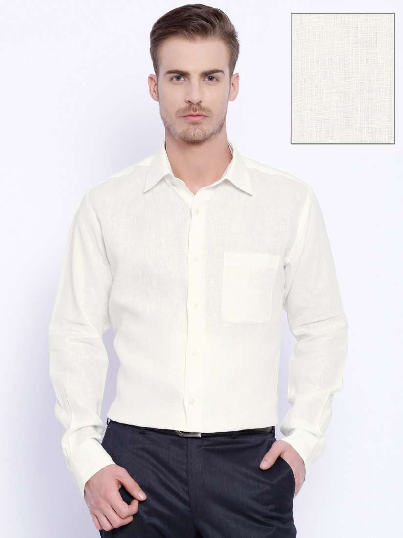 Raymond linen white shirts hotsell