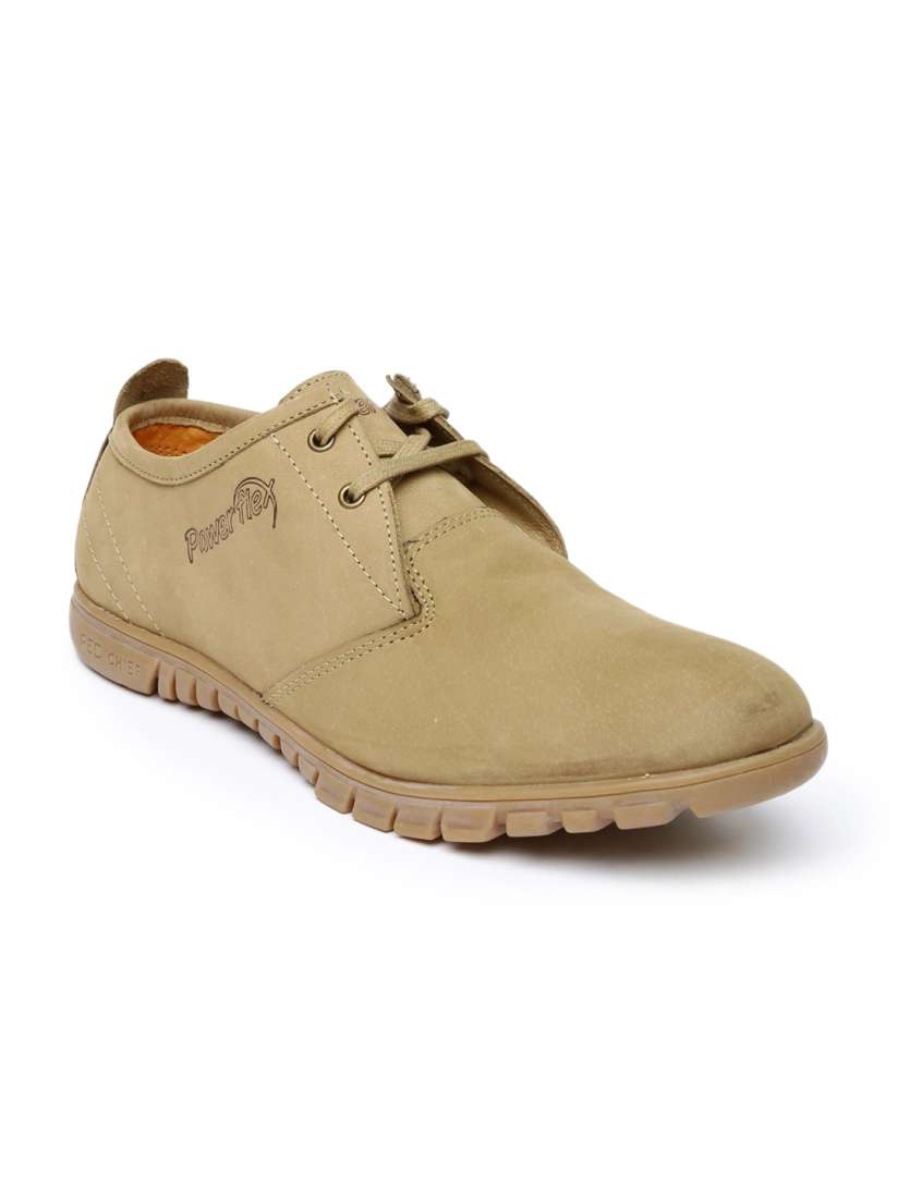 Buy Red Chief Men Olive Green Genuine Leather Smart Casual Shoes Casual Shoes for Men 1272156 Myntra