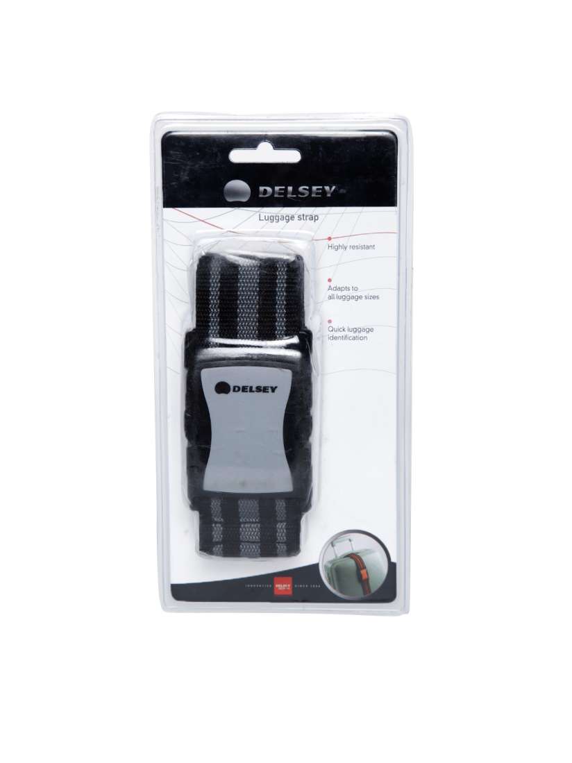 Buy DELSEY Black Grey Striped Luggage Strap Travel Accessory for Unisex 1272755 Myntra