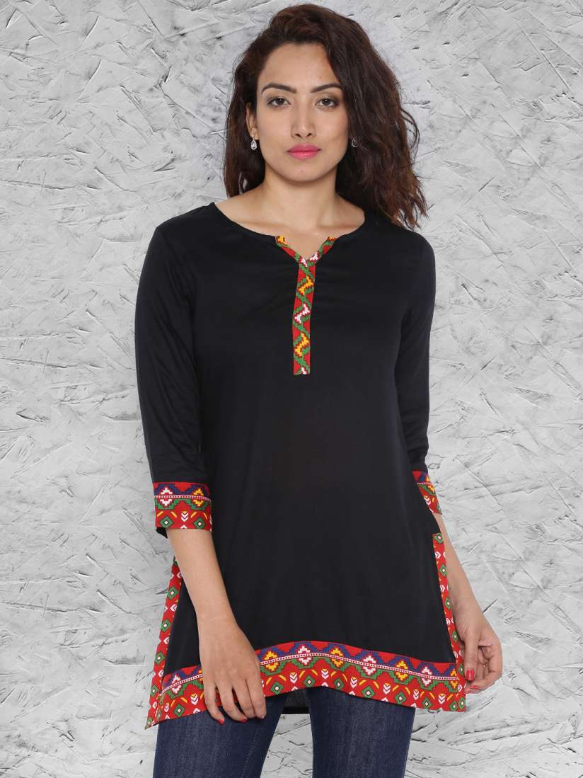 Buy IMARA Black Kurti Kurtis for Women 1273570 Myntra