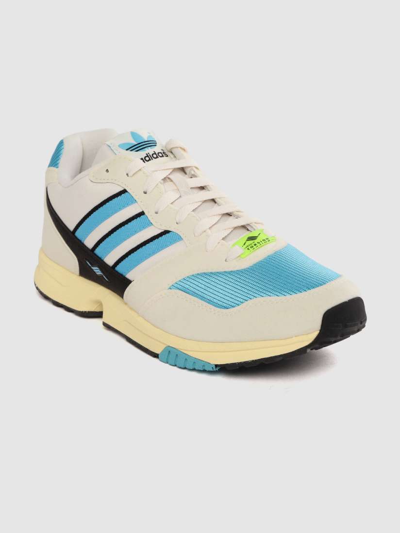 Buy ADIDAS Originals Men Off White Blue Colourblocked ZX 100 C Sneakers Casual Shoes for Men 12736134 Myntra