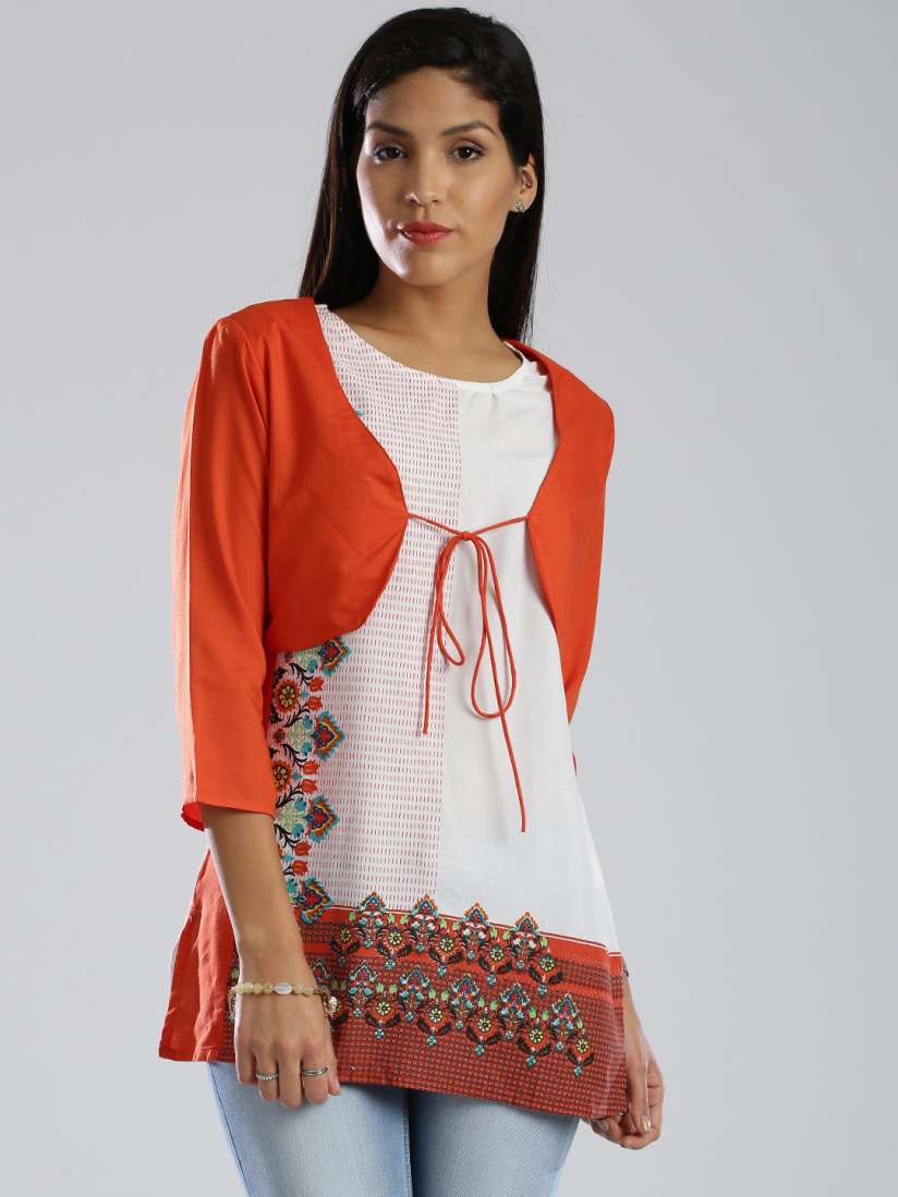 Myntra kurtis with jacket online