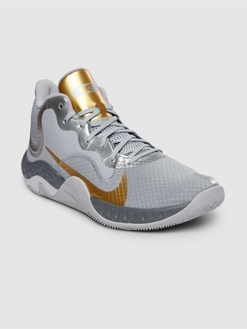 Nike grey and gold trainers deals