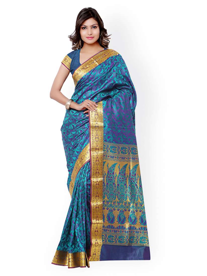 Kanjivaram silk saree myntra cheap