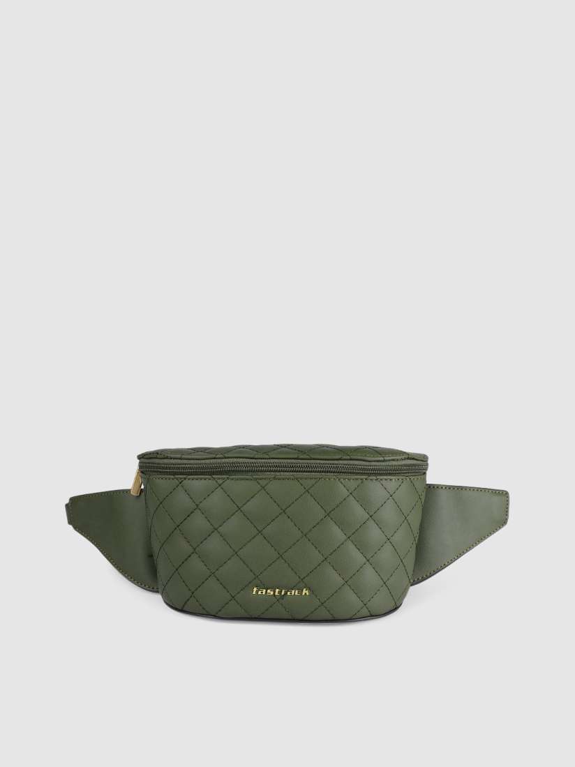 Buy Fastrack Women Olive Green Quilted Hurricane Fanny Pack Waist Pouch for Women 12751682 Myntra