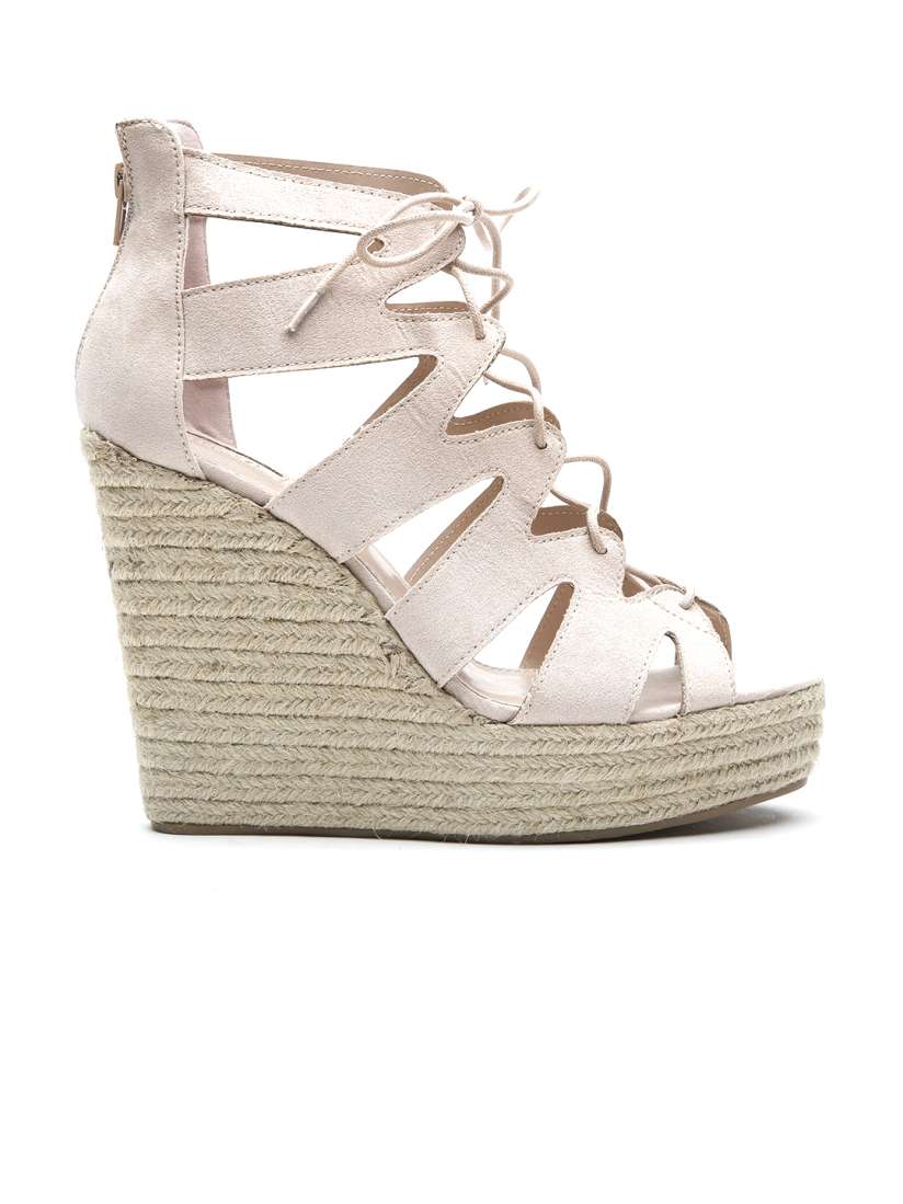 Buy FOREVER 21 Women Beige Strappy Wedges Heels for Women 1278416 Myntra