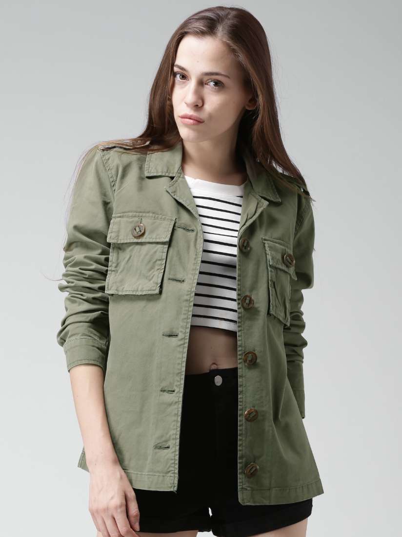 Green jacket women's forever 21 store