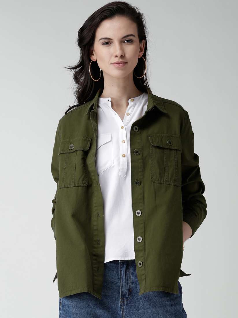 Green jacket women's forever 21 on sale