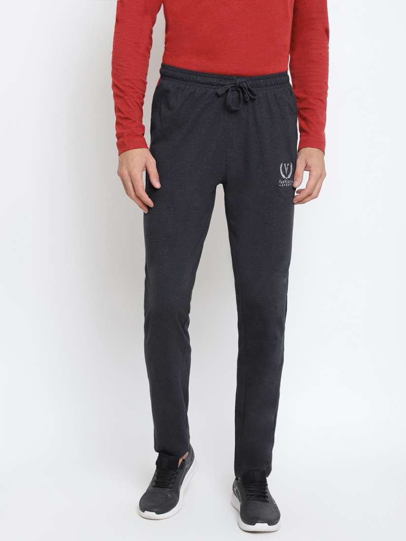 Buy Van Heusen Men Grey Printed Smart Tech Easy Stain Release Track Pants Lounge Pants for Men 12791640 Myntra