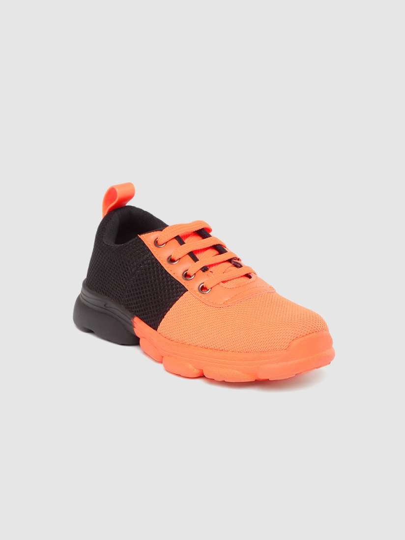 Buy YK Boys Orange Black Colourblocked Woven Design Sneakers Casual Shoes for Boys 12791902 Myntra