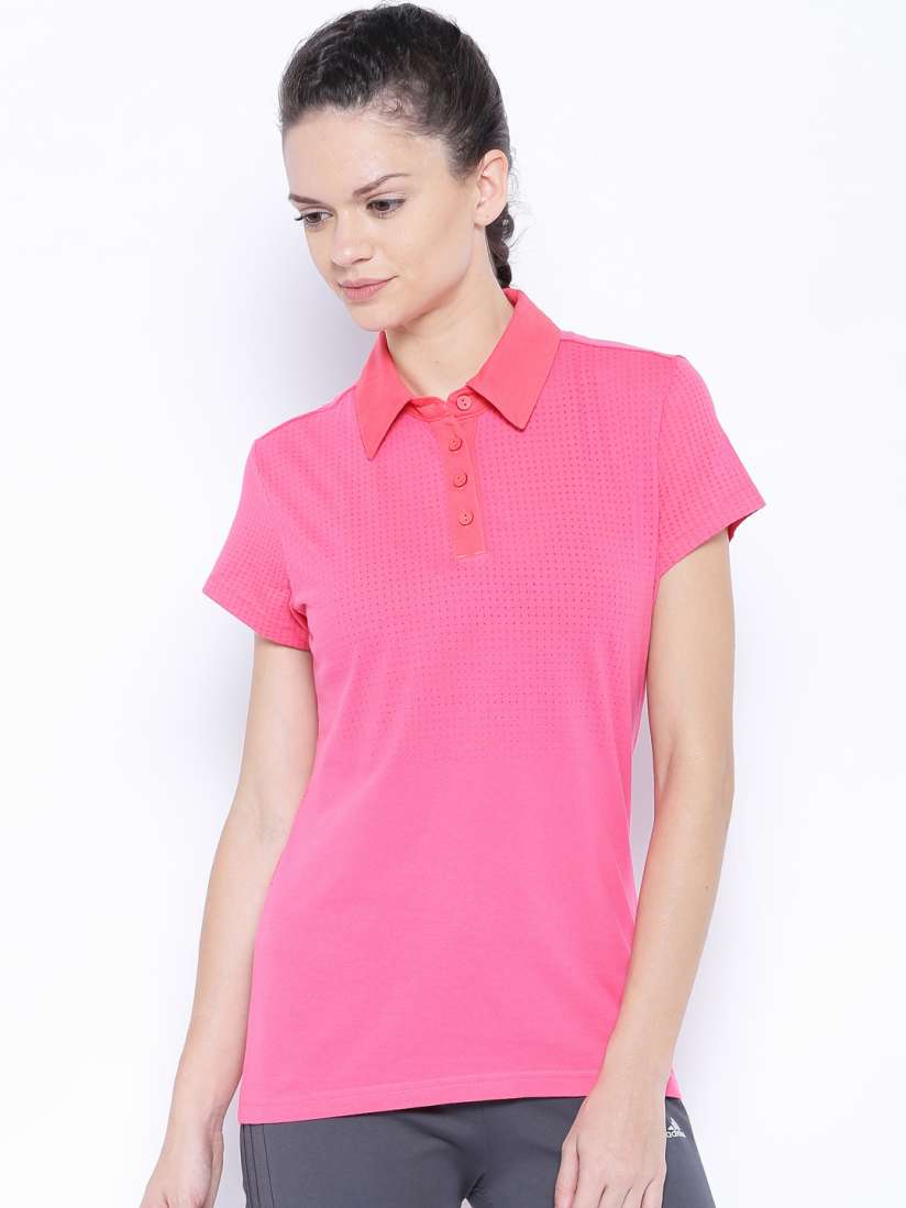 Buy ADIDAS Pink AEROK Tennis Polo T shirt Tshirts for Women 1279617 Myntra