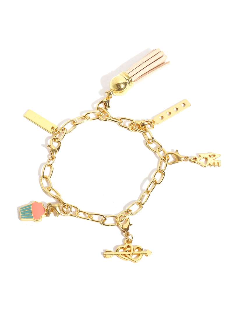 Buy Pipa Bella 18K Gold Plated Charm Bracelet Bracelet for Women 1280090 Myntra