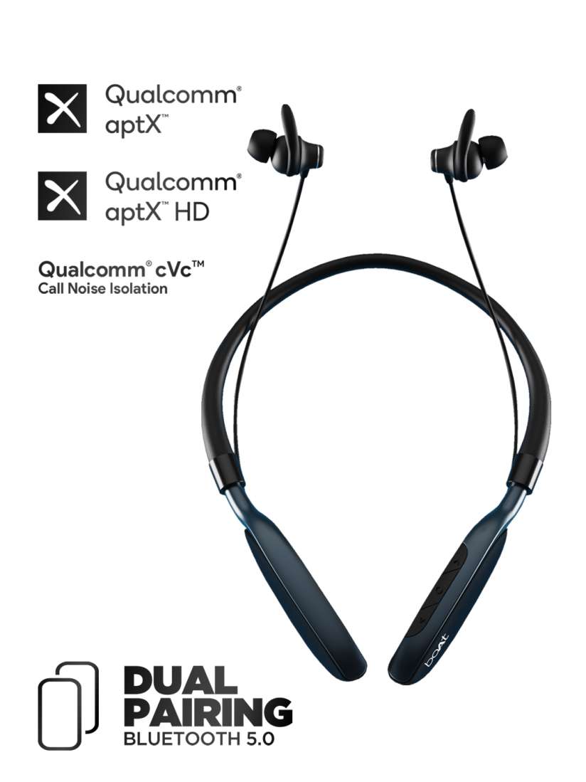 Buy boAt Unisex Black Rockerz 385v2 Wireless Neckband BT V5.0 IPX6 In Ear Headphones Headphones for Unisex 12817580 Myntra