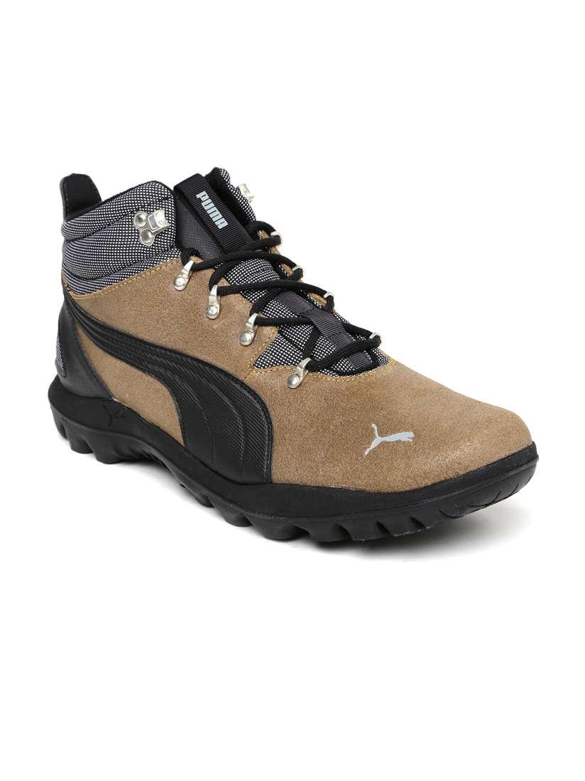 Puma brown leather shoes outlet