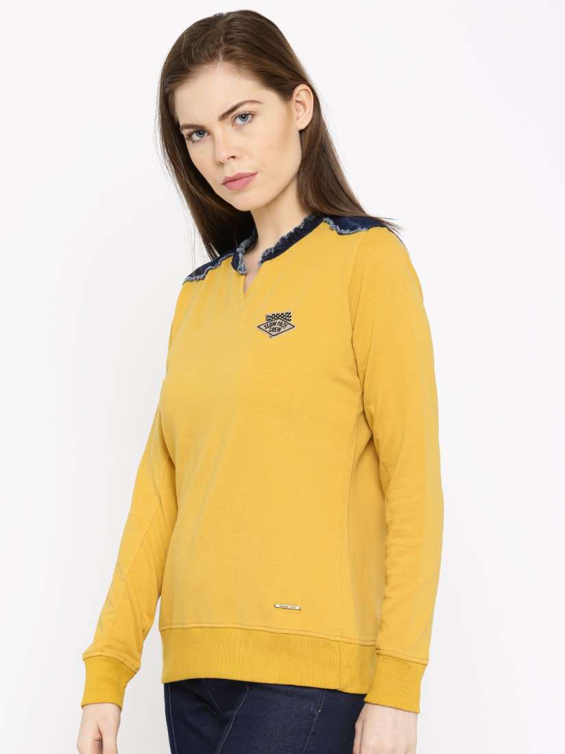 Roadster mustard yellow sweatshirt 2025