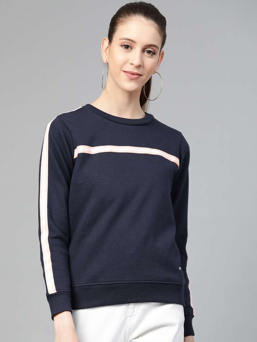 Allen solly navy blue sweatshirt hotsell