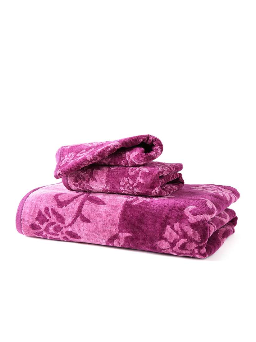 Purple patterned towels hotsell