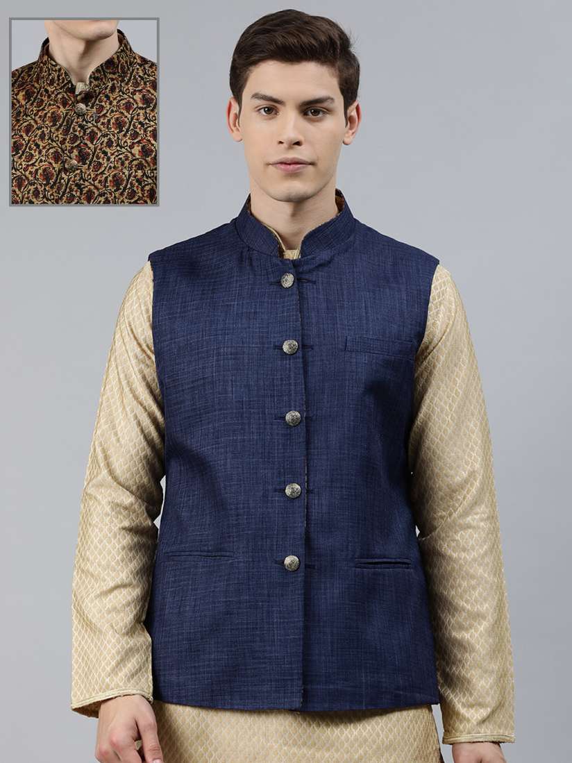 Reversible nehru jacket new arrivals