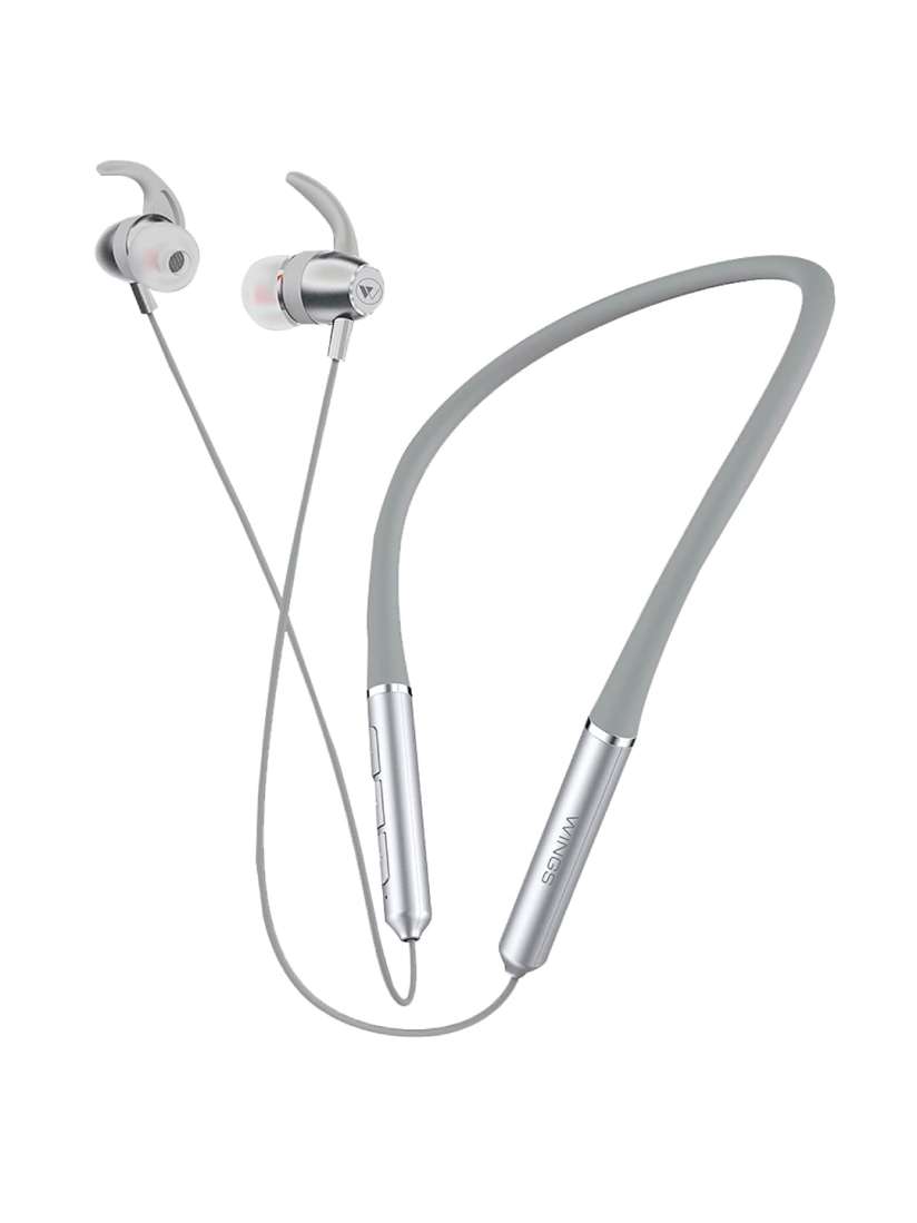 Buy Wings Unisex Grey Elevate Neckband Bluetooth 5.0 Wireless Earphones Headphones for Unisex 12881720 Myntra