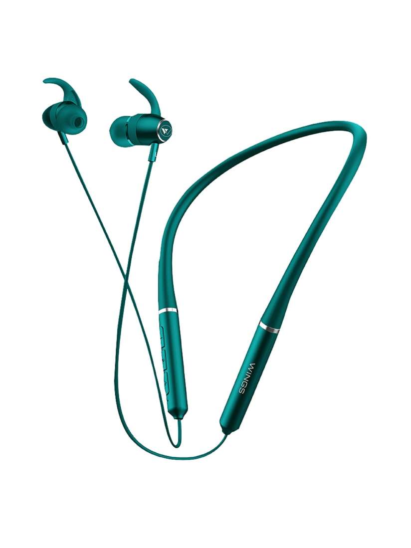 Buy Wings Elevate M Neckband Teal Green Bluetooth 5.0 Wireless Earphones Headphones for Unisex 12881724 Myntra