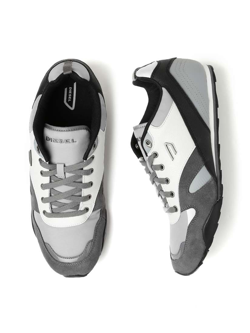Buy DIESEL Men White Grey Casual Shoes Casual Shoes for Men 1289042 Myntra