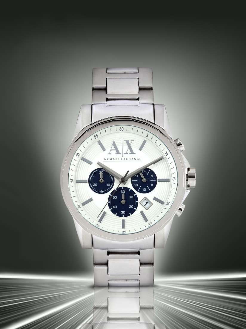 Buy Armani Exchange Men Silver-Toned Dial Chronograph Watch AX2500 -  Watches for Men 1291570 | Myntra