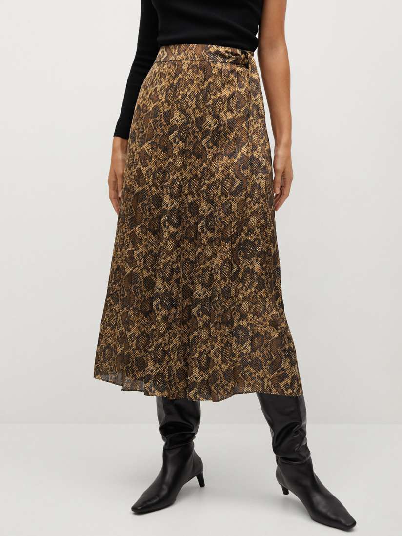 Snakeskin a line skirt on sale